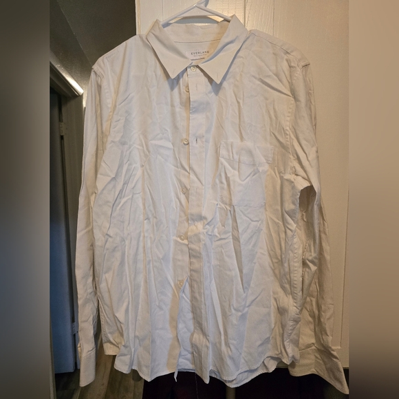 Everlane White Casual Button Down Shirt - Picture 1 of 3